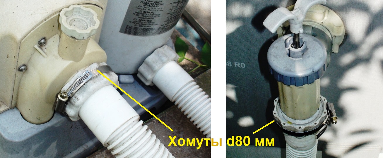 Ремонт шлангов каркасного бассейна INTEX